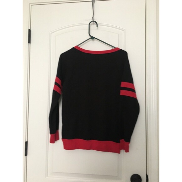 Women's Juniors Sweatshirt Batman Harley Quinn Ringer Size M Multi-Color - Picture 8 of 11